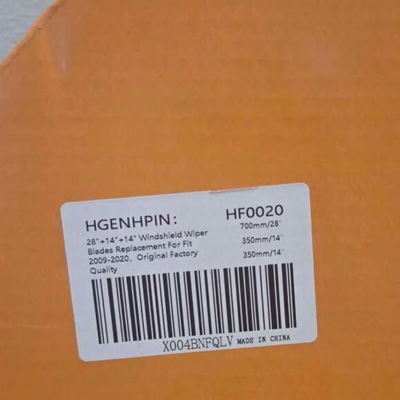 3 Wipers OEM Quality Premium All-Seasons, 28"+14"+14" for front and rear - Picture 5 of 6